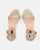 WANDA - sandali con tacco basso in glitter oro