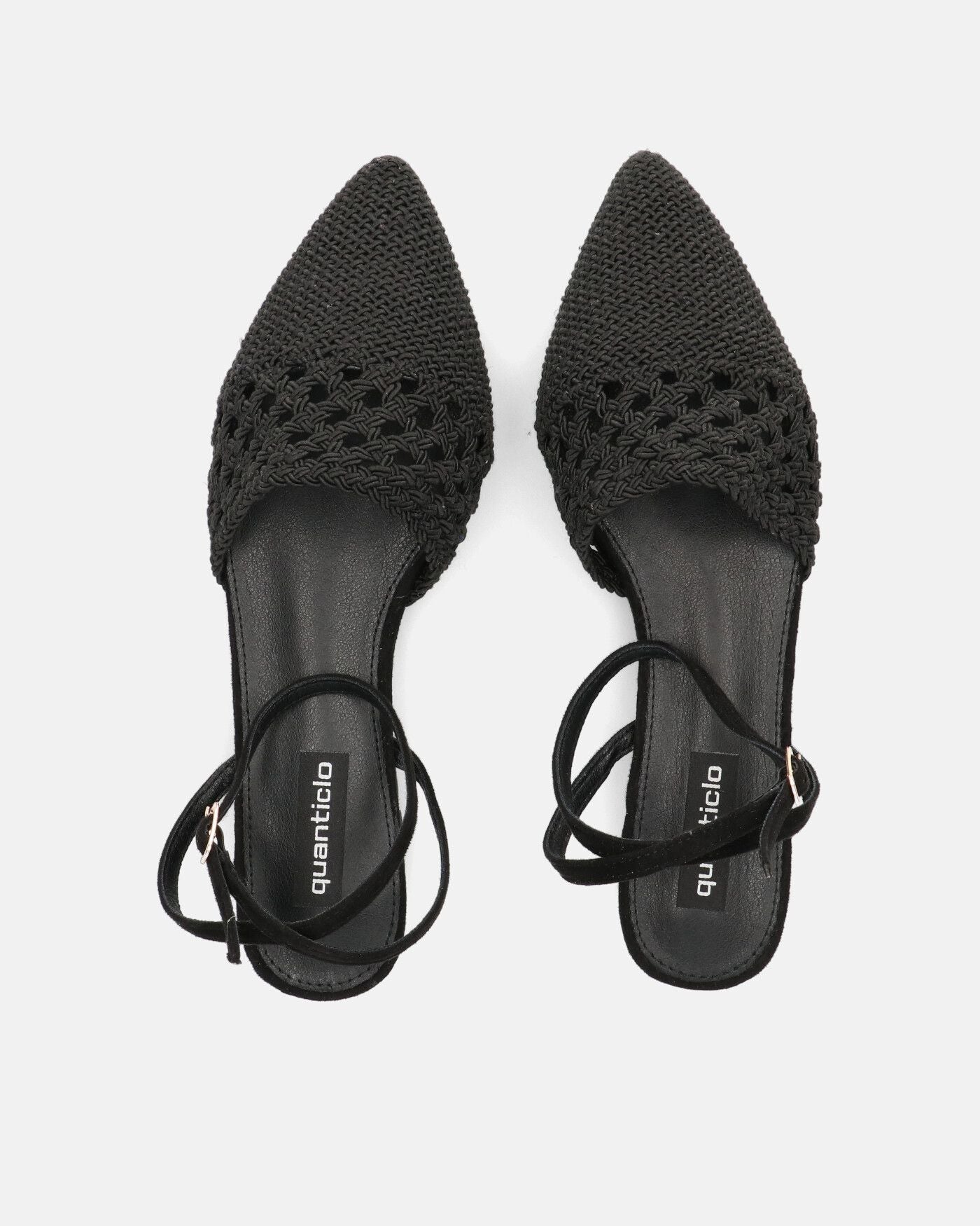 SWAMI - sandali bassi neri con decorazione